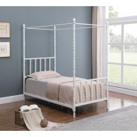 Coaster Furniture 406055T Betony Twin Canopy Bed White